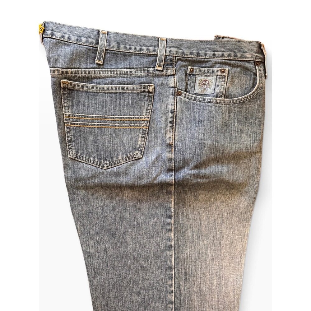 Cinch Mens Western Jeans Medium Wash Heavy Starch MB98034001 Size 35x34
